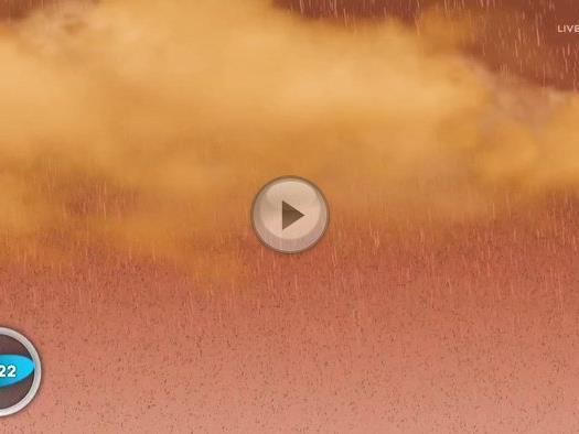 Aufgewirbelter Sahara-Sand sorgt für das Naturschauspiel des Blutregens.