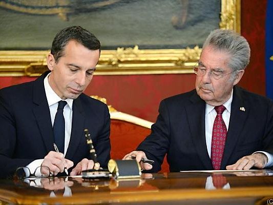 Nun ist Kern offiziell Bundeskanzler Nun ist Kern offiziell Bundeskanzler