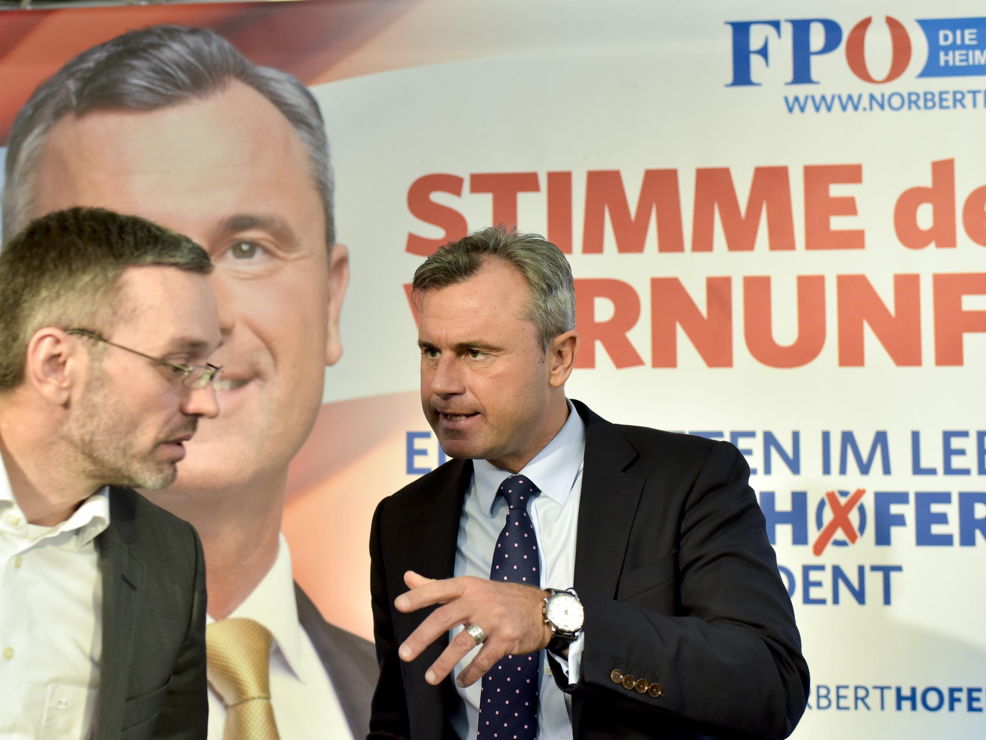 Hofer appelliert an bürgerliche Griss-Wähler.