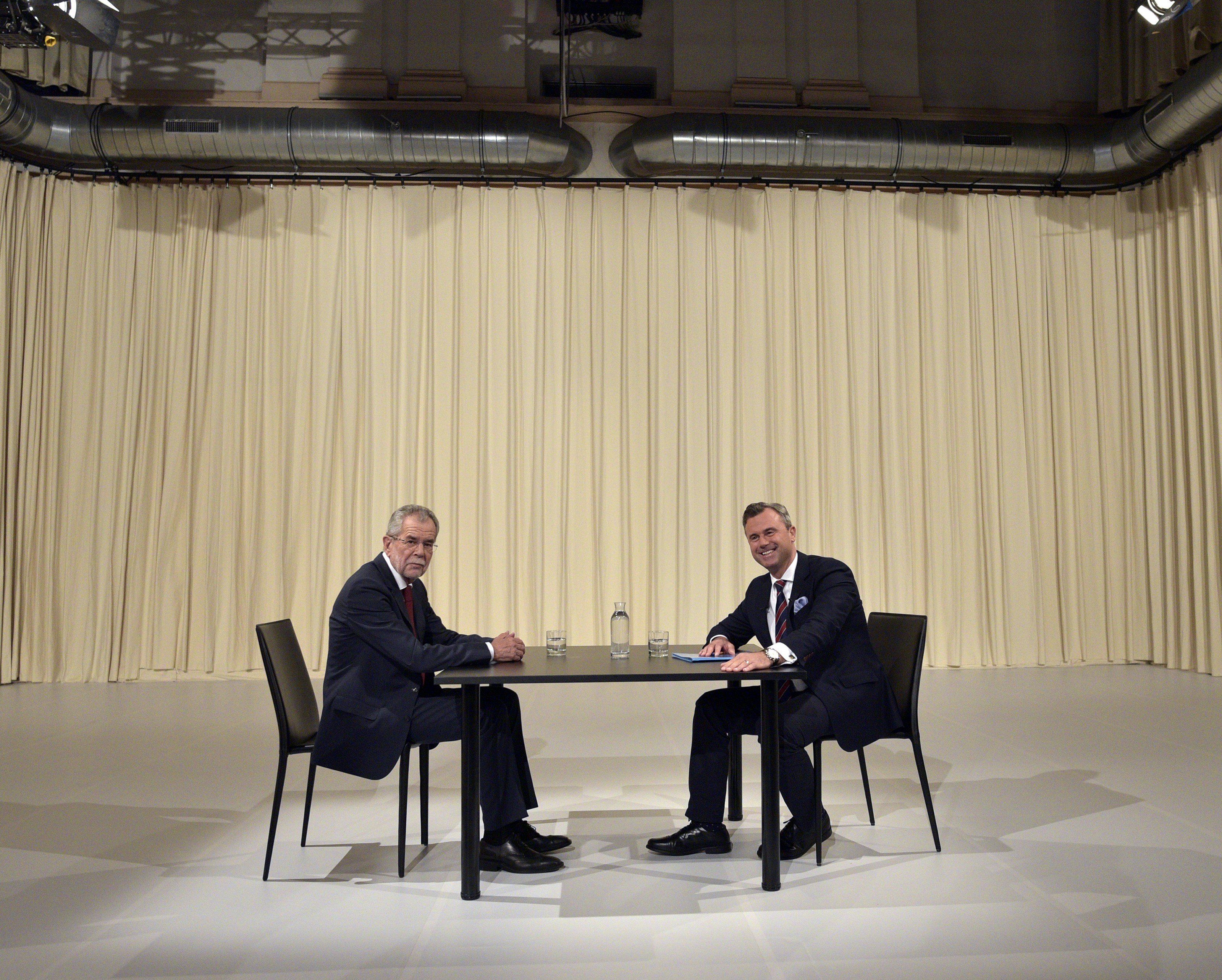 So lief das TV-Duell auf ATV zwischen Hofer und Van der Bellen ab.