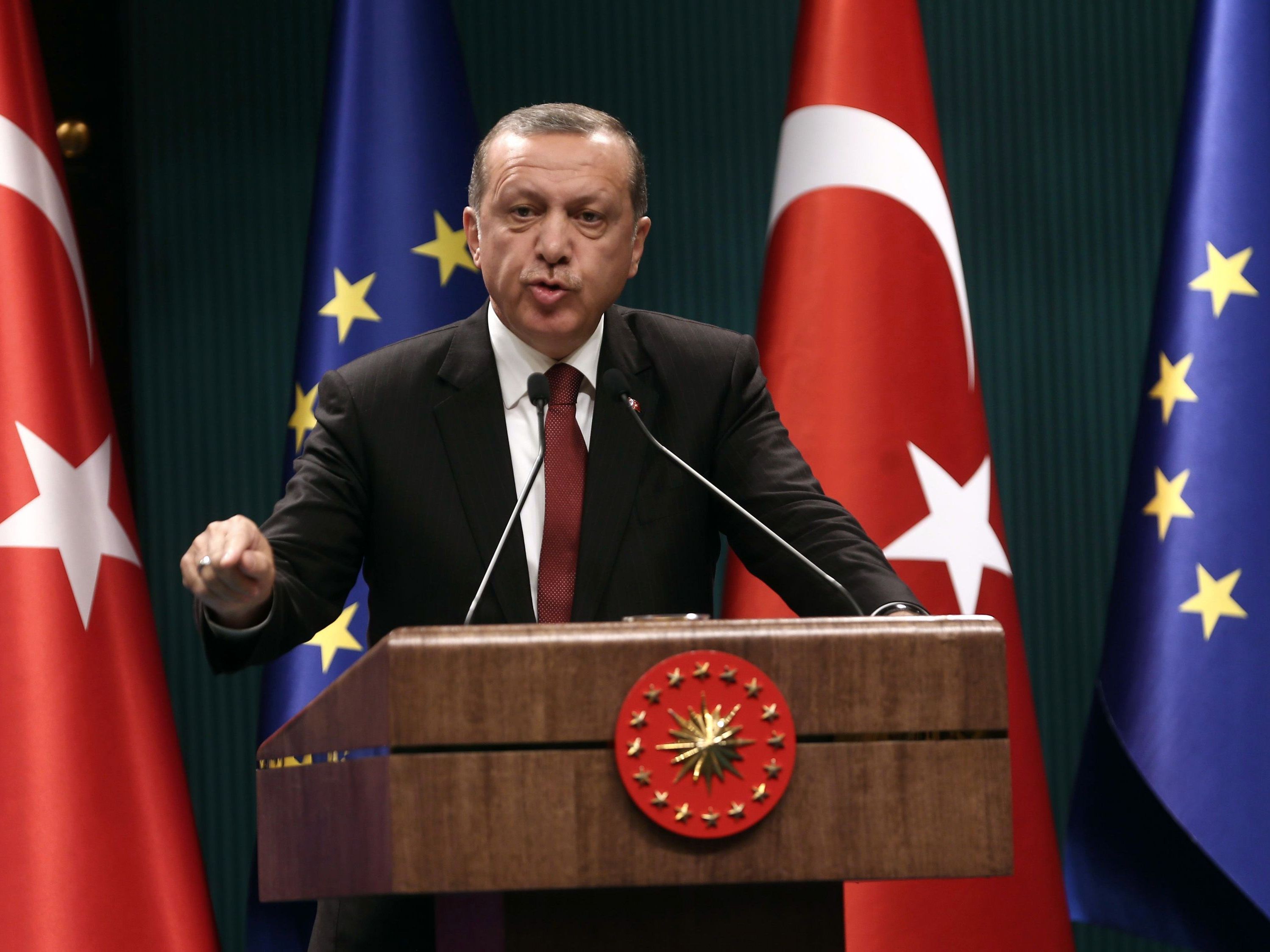 Für Erdogan ist die EU-Mitgliedschaft immer noch ein Ziel. Für Erdogan ist die EU-Mitgliedschaft immer noch ein Ziel.