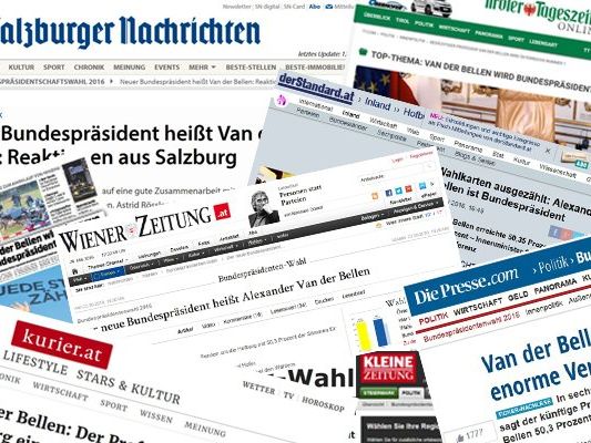 Das sagte die österreichische Presse zum Van der Bellen Sieg. Das sagte die österreichische Presse zum Van der Bellen Sieg.