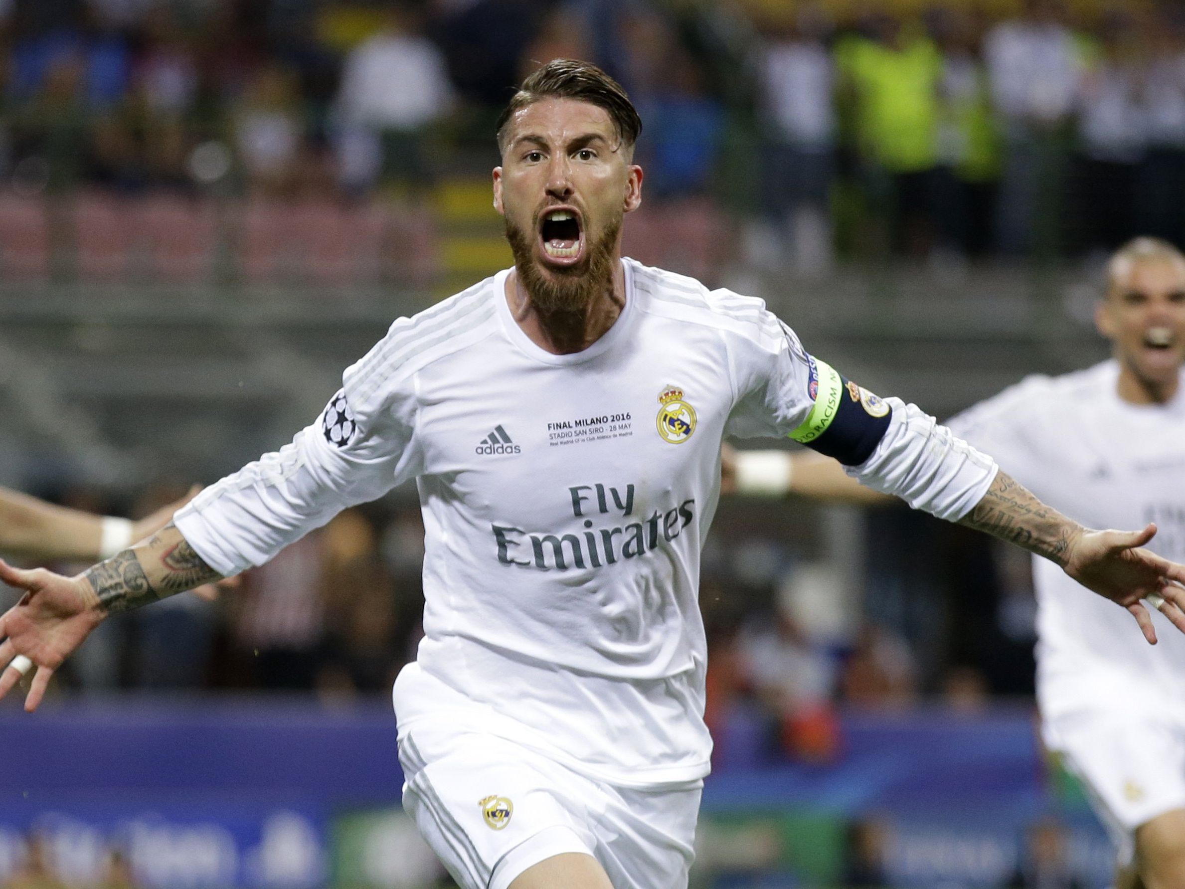 Sergio Ramos brachte Real in Führung. Sergio Ramos brachte Real in Führung.