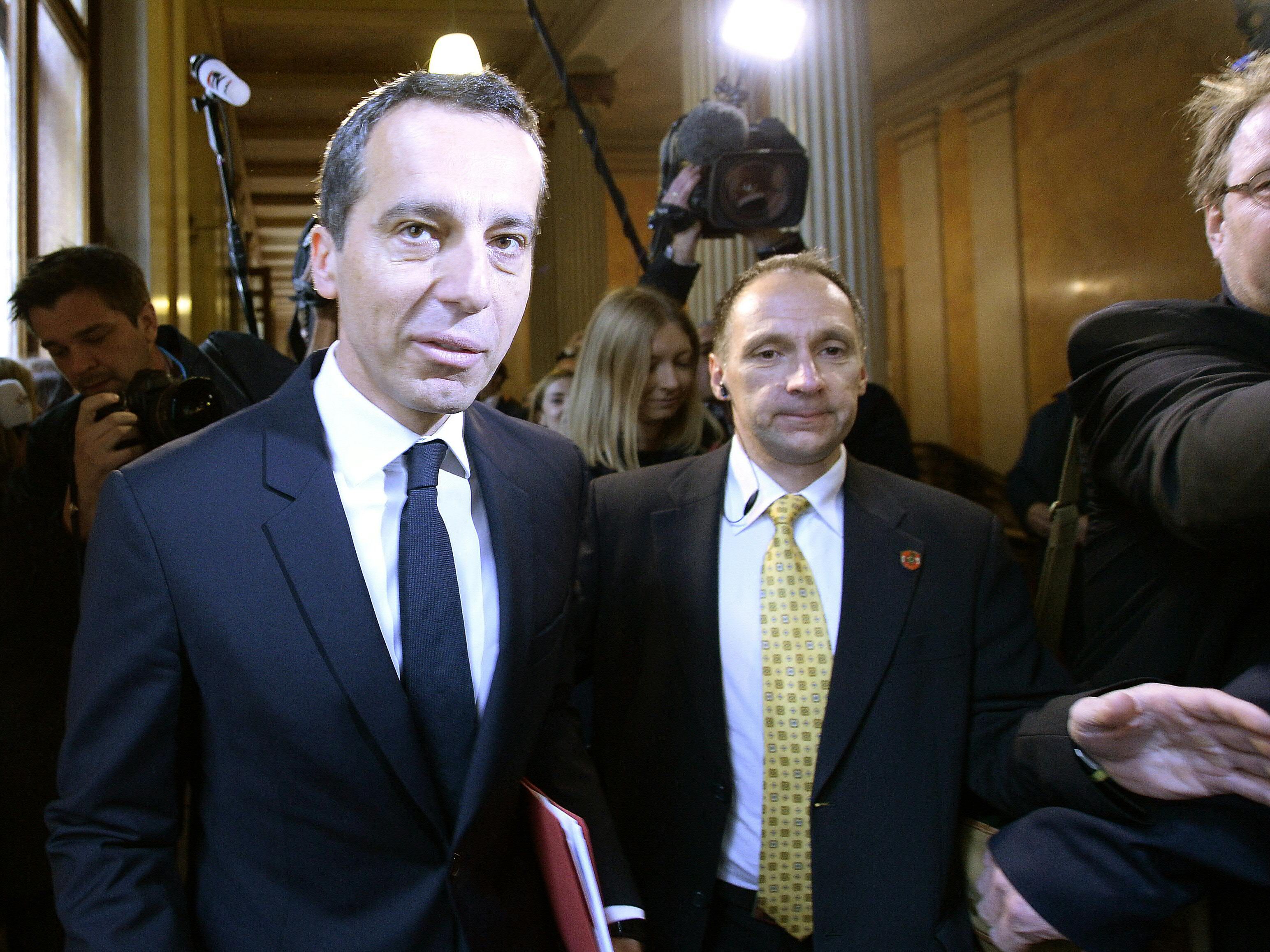 Kern als Kanzler angelobt. Kern als Kanzler angelobt.