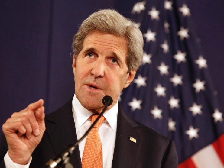 Kerry bei den Syrien-Gesprächen in Wien. Kerry bei den Syrien-Gesprächen in Wien.