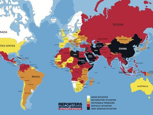 Die Presse wird zunehmend bedroht Die Presse wird zunehmend bedroht