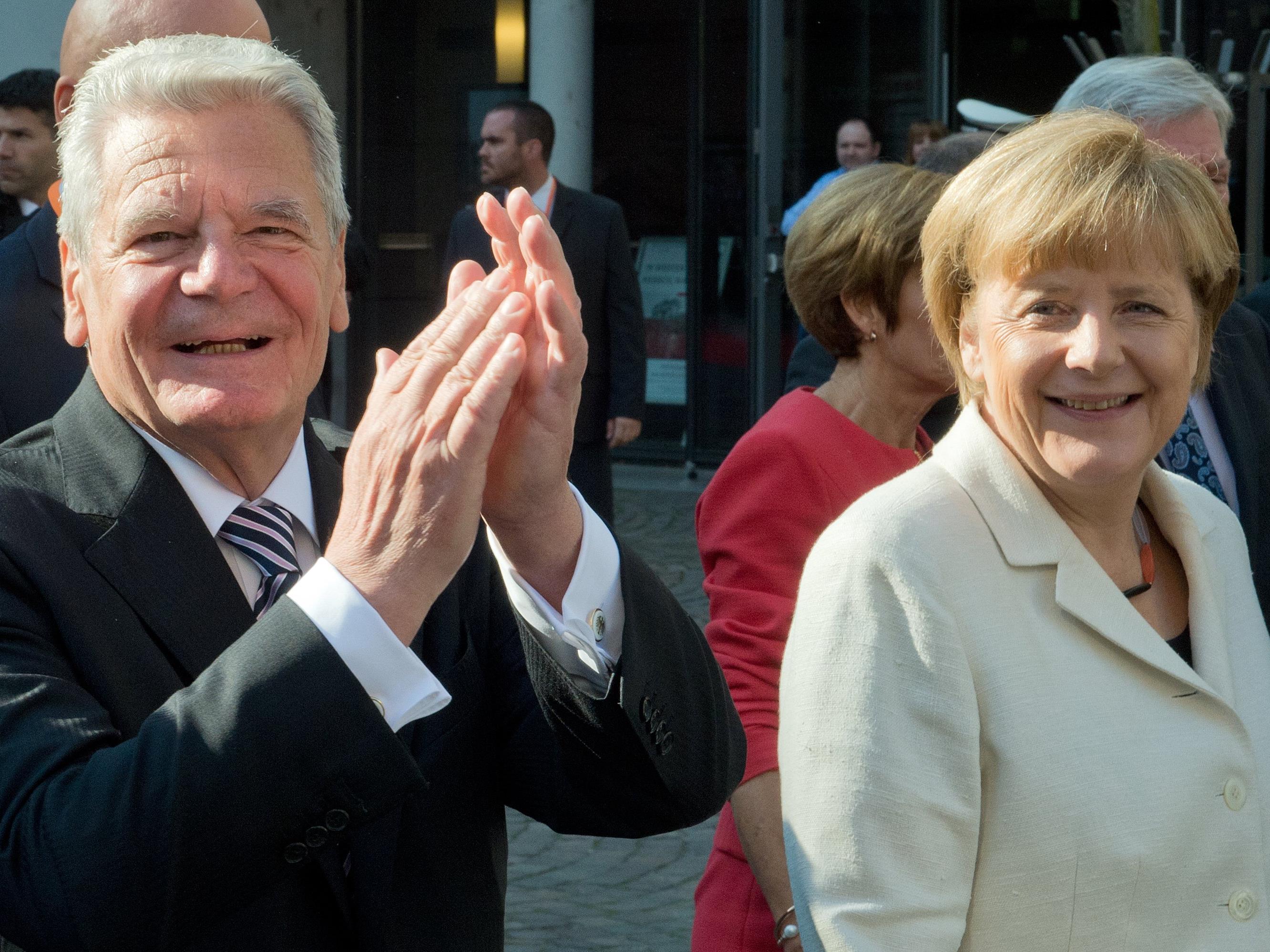 Joachim Gauck und Angela Merkel.