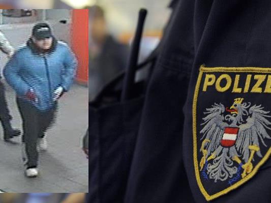 Die Polizei sucht diesen Mann, der eine Tankstelle in Leopoldstadt ausgeraubt hat.