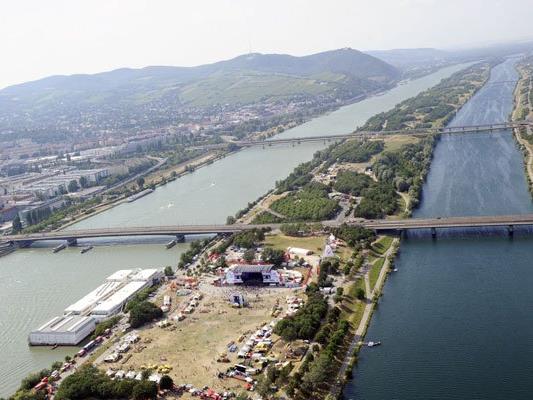 Die Polizei fand den bewaffneten Mann auf der Wiener Donauinsel.