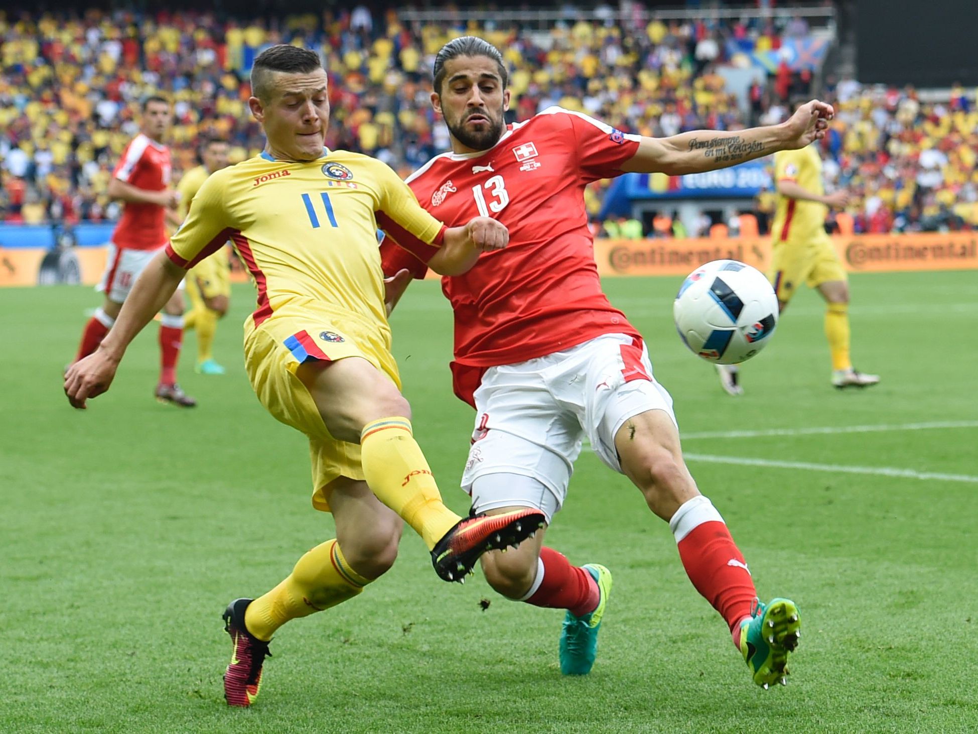 Rumänien und die Schweiz trennten sich 1:1. Rumänien und die Schweiz trennten sich 1:1.