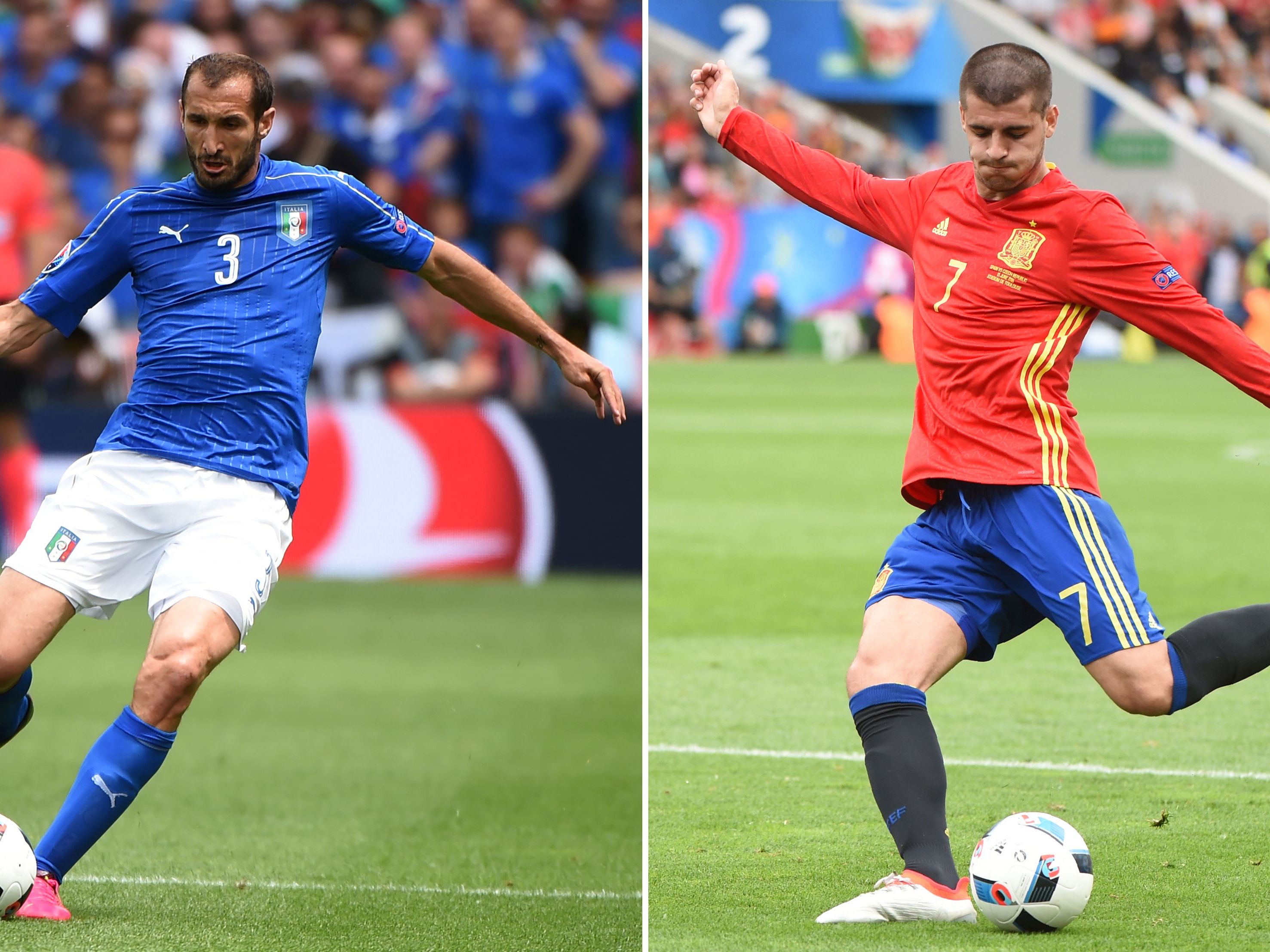 LIVE vom EM-Achtelfinale zwischen Italien und Spanien.