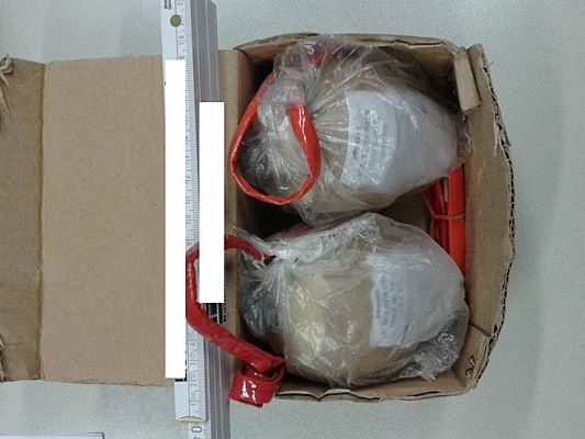 Die beiden sichergestellten Kugelbomben Die beiden sichergestellten Kugelbomben