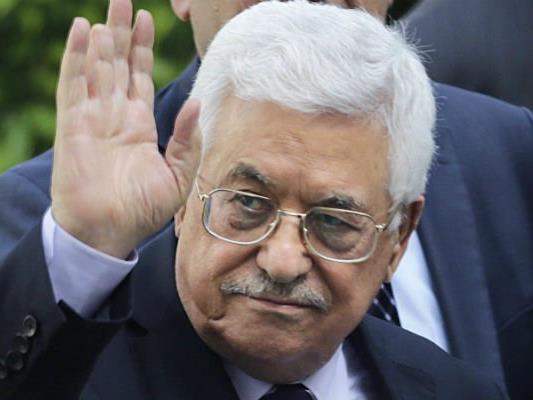 Der palästinensische Präsident Mahmoud Abbas auf Blitzvisite in Wien