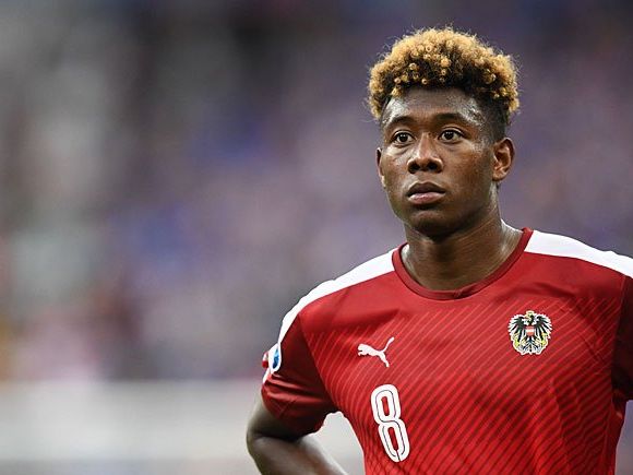 David Alaba beim EM-Spiel gegen Island in Paris