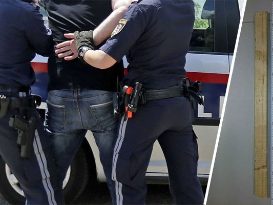 Der Jugendliche attackierte die Polizisten mit einer Holzlatte. Der Jugendliche attackierte die Polizisten mit einer Holzlatte.
