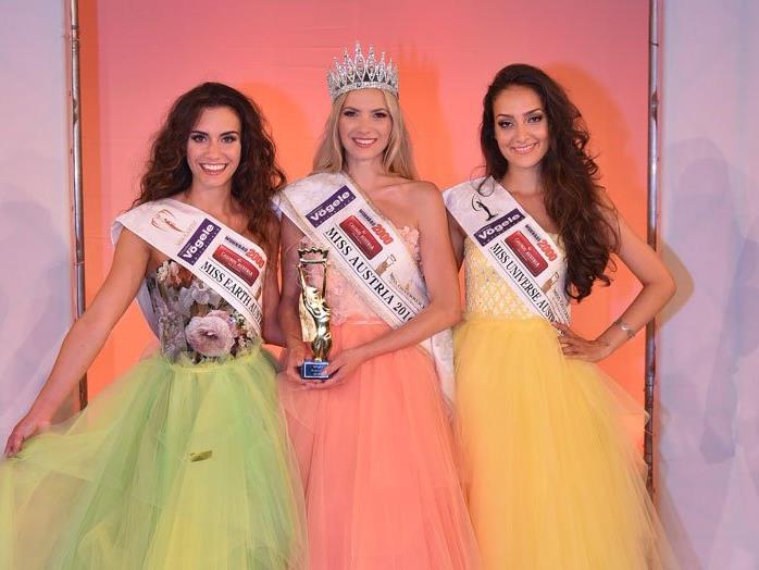 Die Top 3 der Miss Austria Wahl 2016.