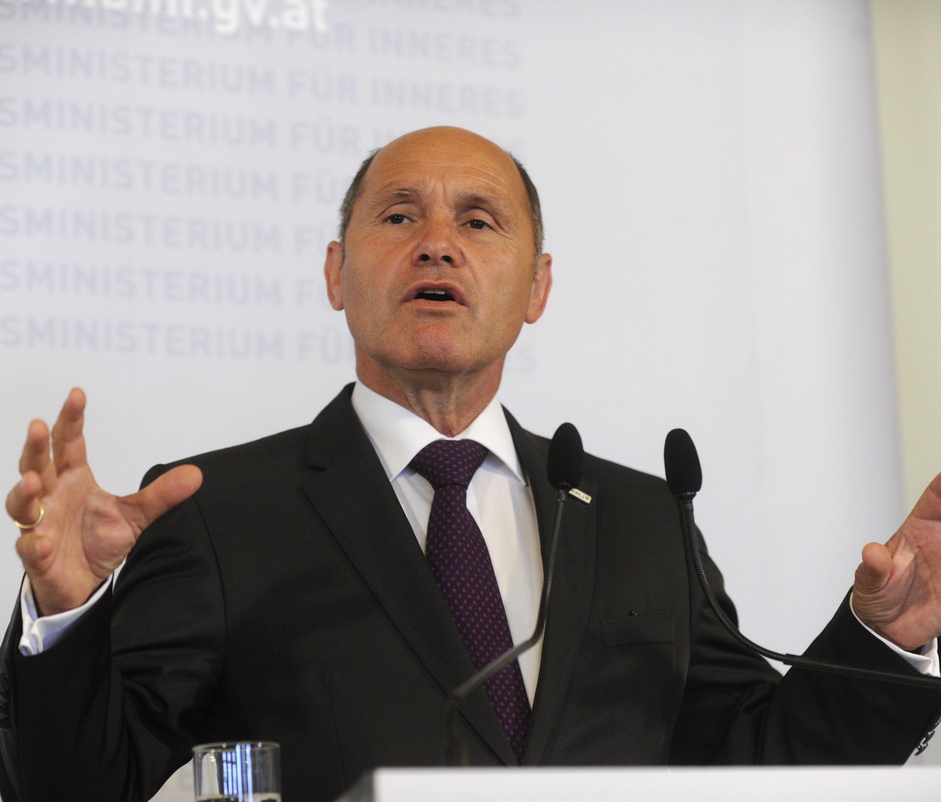 Innenminister Wolfgang Sobotka. Innenminister Wolfgang Sobotka.