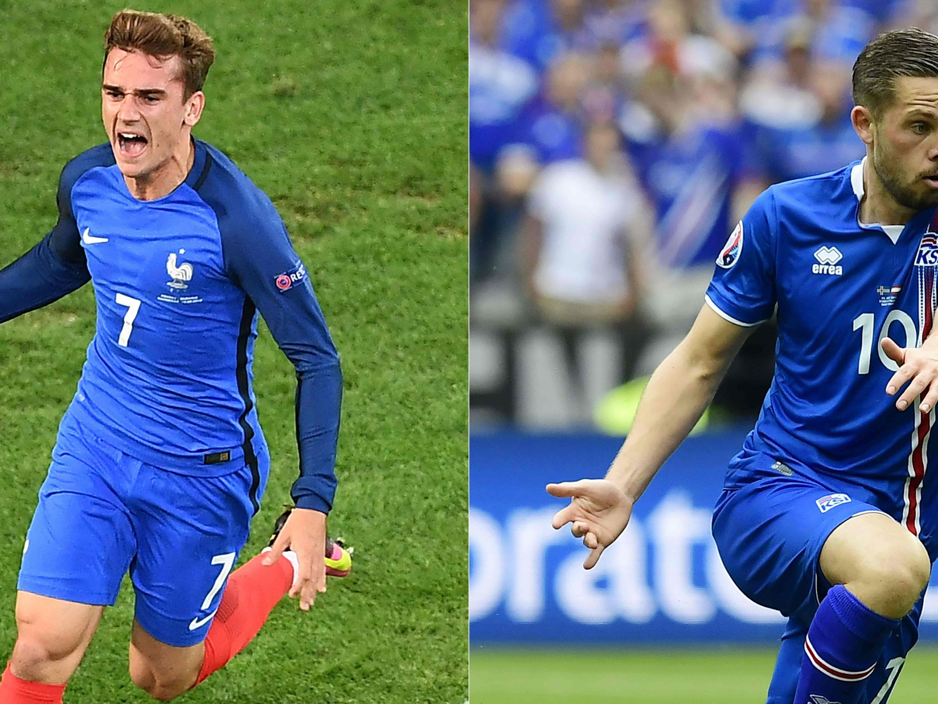 Frankreich trifft im Viertelfinale der EURO 2016 auf Island. Frankreich trifft im Viertelfinale der EURO 2016 auf Island.