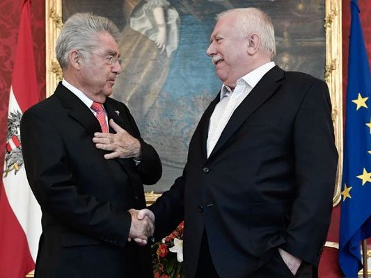 Bundespräsident Fischer trifft Bürgermeister Häupl ein letztes Mal in der Hofburg Bundespräsident Fischer trifft Bürgermeister Häupl ein letztes Mal in der Hofburg