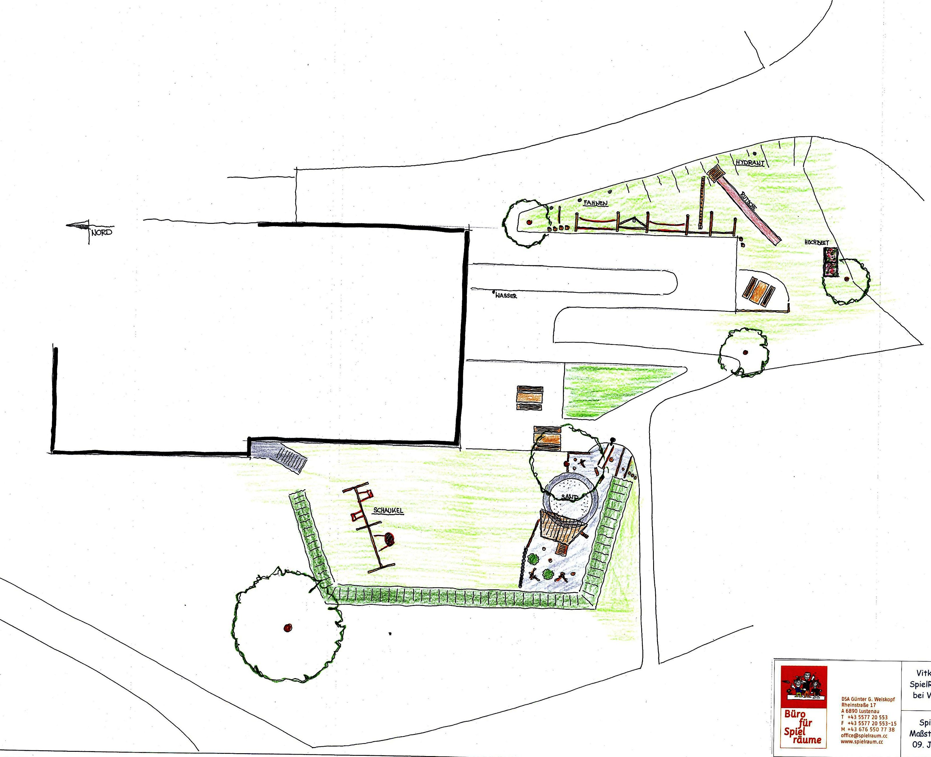 So soll er aussehen, der neue Spielplatz im Ortszentrum der Berggemeinde bei der Volksschule und dem Kindergarten So soll er aussehen, der neue Spielplatz im Ortszentrum der Berggemeinde bei der Volksschule und dem Kindergarten