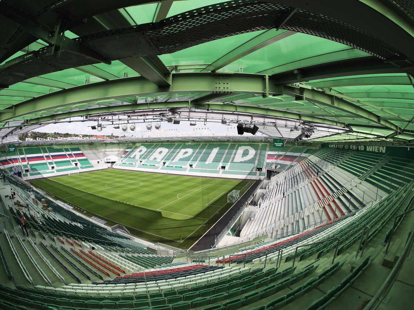 Rapid feiert die Eröffnung des Allianz Stadions.