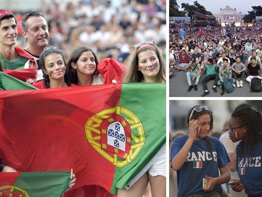 13.000 Fans verfolgten das EM-Finale am Wiener Rathausplatz.