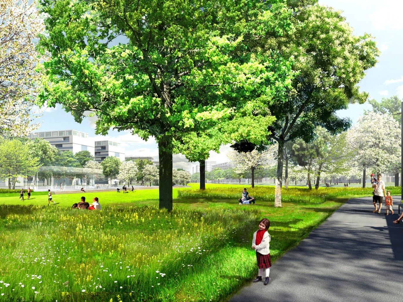 Am 8. Juli wird der erste Teil des helmut-Zilk-Parks im Sonnwendviertel eröffnet. Am 8. Juli wird der erste Teil des helmut-Zilk-Parks im Sonnwendviertel eröffnet.