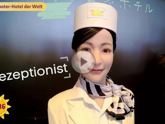Selbst die Rezeptionistin im japanischen Hotel ist ein Roboter.