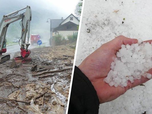 Im Bezirk Neunkirchen hinterließen heftige Unwetter Spuren der Verwüstung.