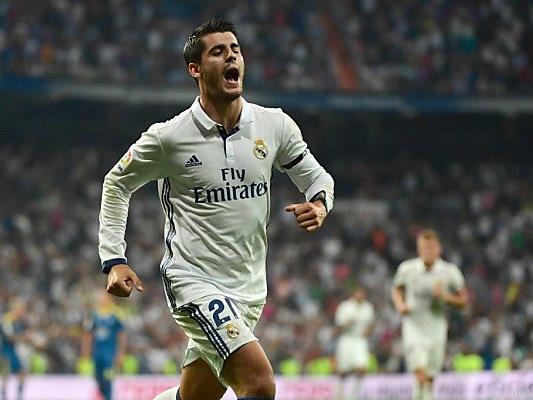 Alvaro Morata jubelt nach seinem Treffer zur 1:0-Führung für Real