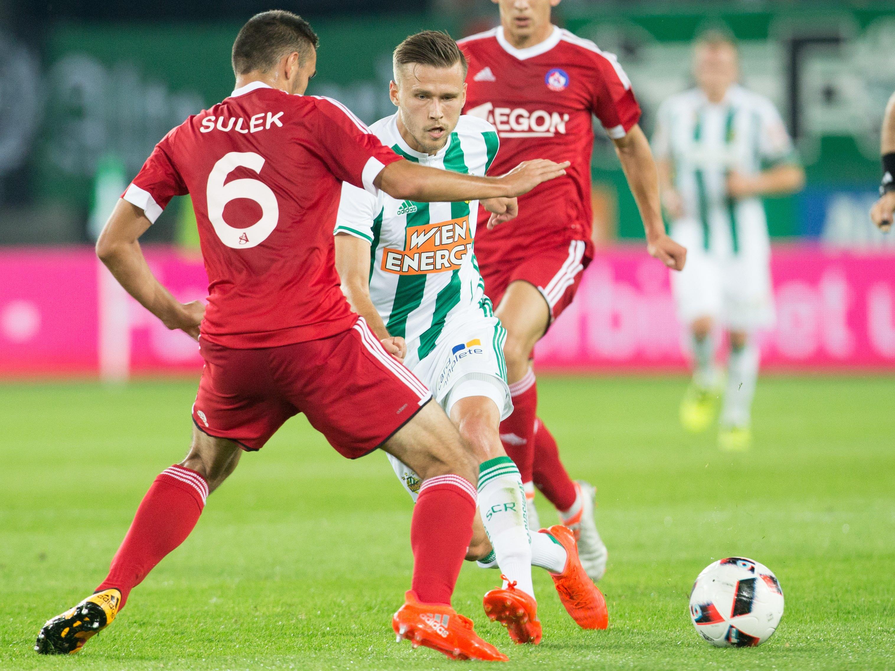 Rapid stolperte im Rückspiel gegen Trenčín, stieg mit dem Gesamtscore von 4:2 aber dennoch in die Gruppenphase der Europa League auf.