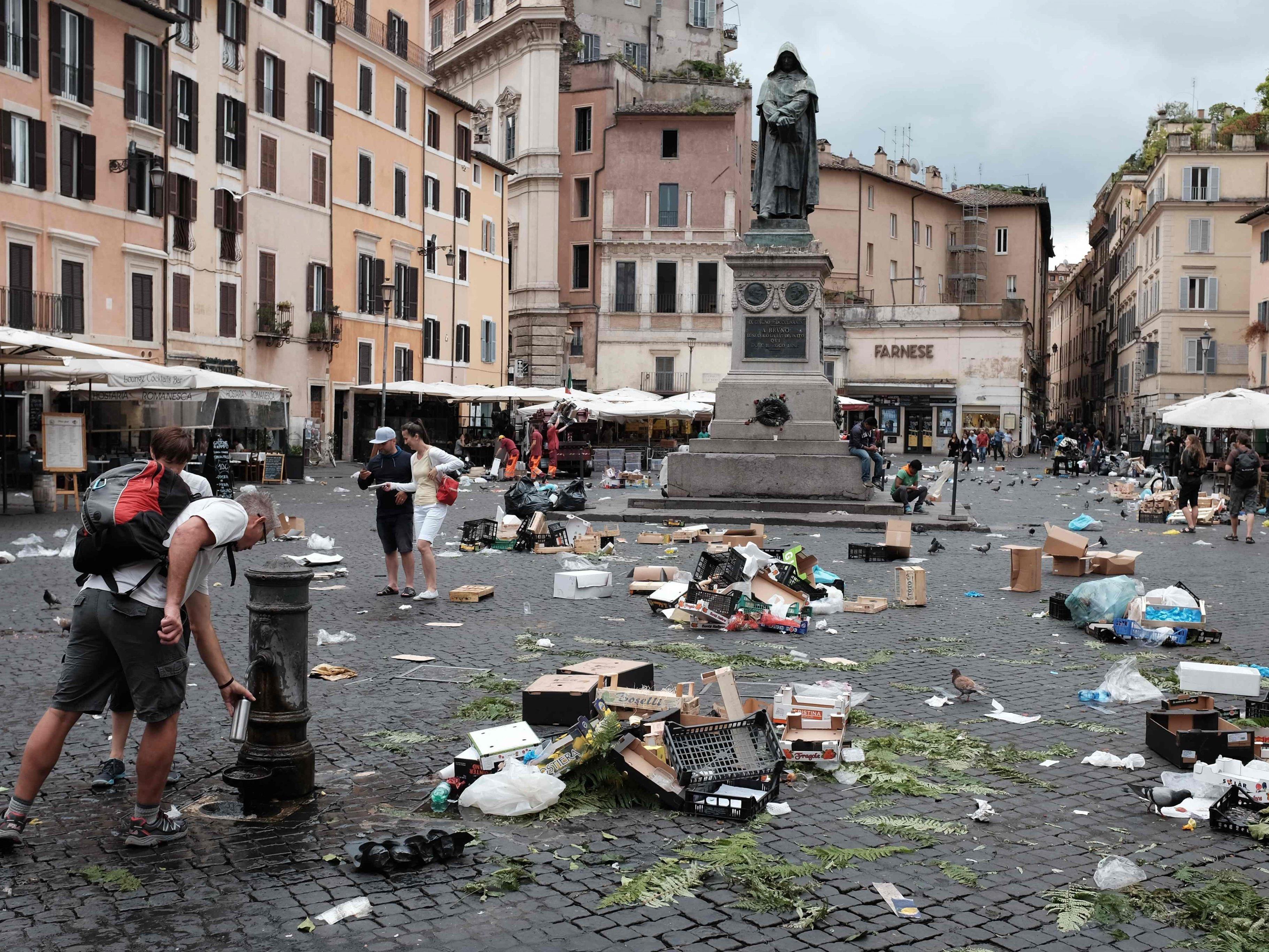 Rom hat mit einer Müll-Krise zu kämpfen.