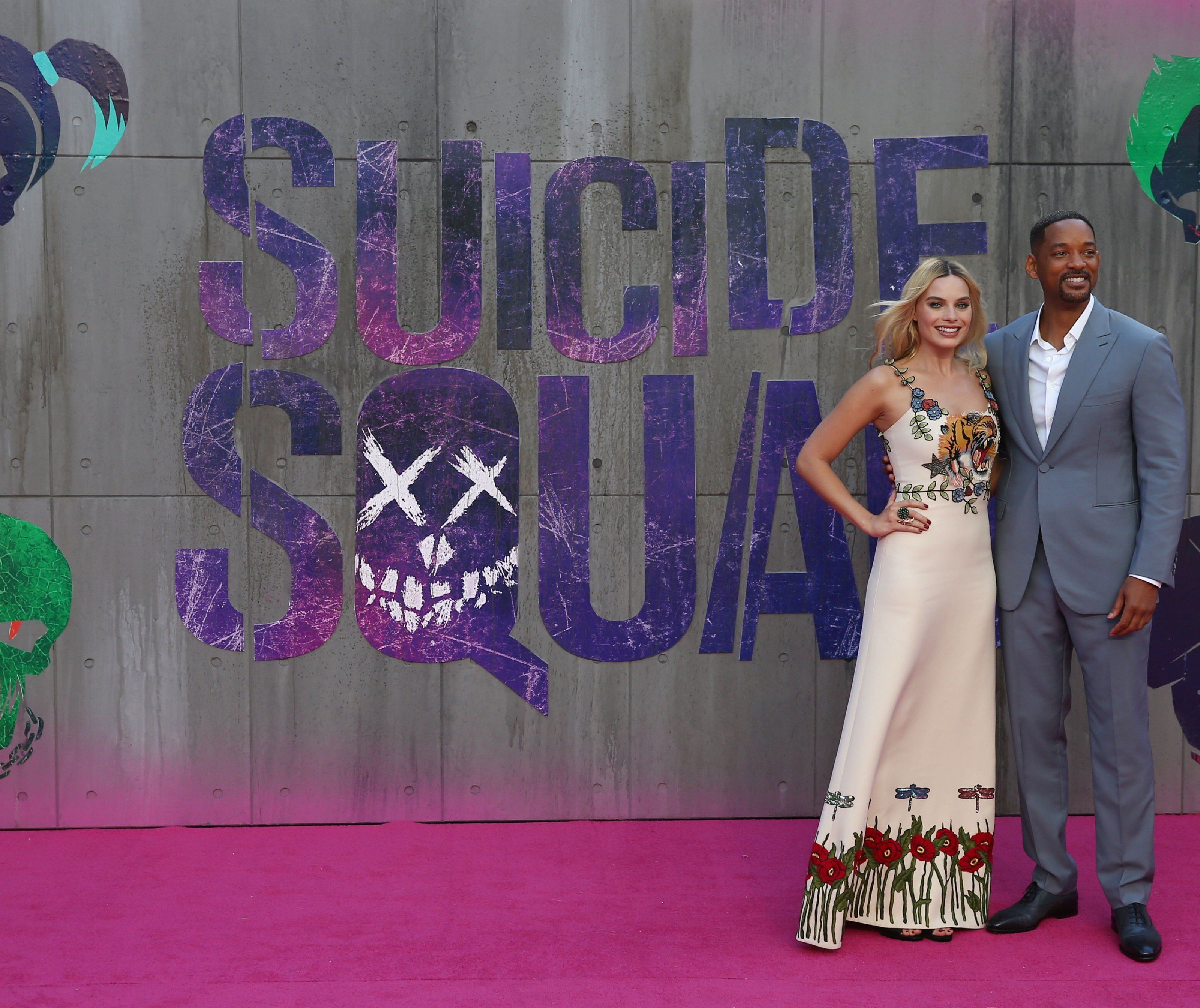 Am Mittwoch fand die Europapremiere von "Suicide Squad" in London statt. Am Mittwoch fand die Europapremiere von "Suicide Squad" in London statt.