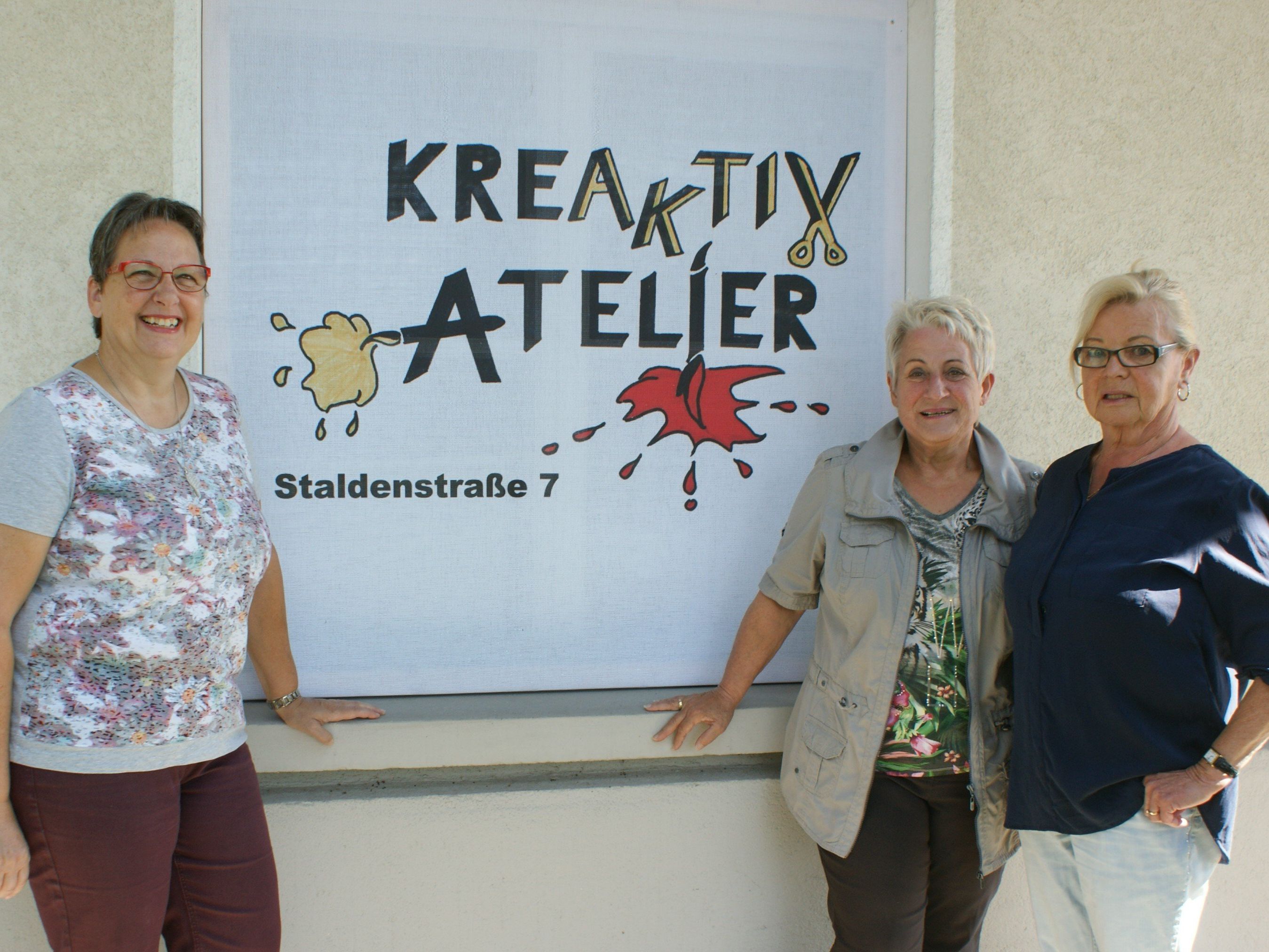 Das Kreaktiv-Team: Traudl König, Irmgard Gsell und Sylvia Albinger Das Kreaktiv-Team: Traudl König, Irmgard Gsell und Sylvia Albinger