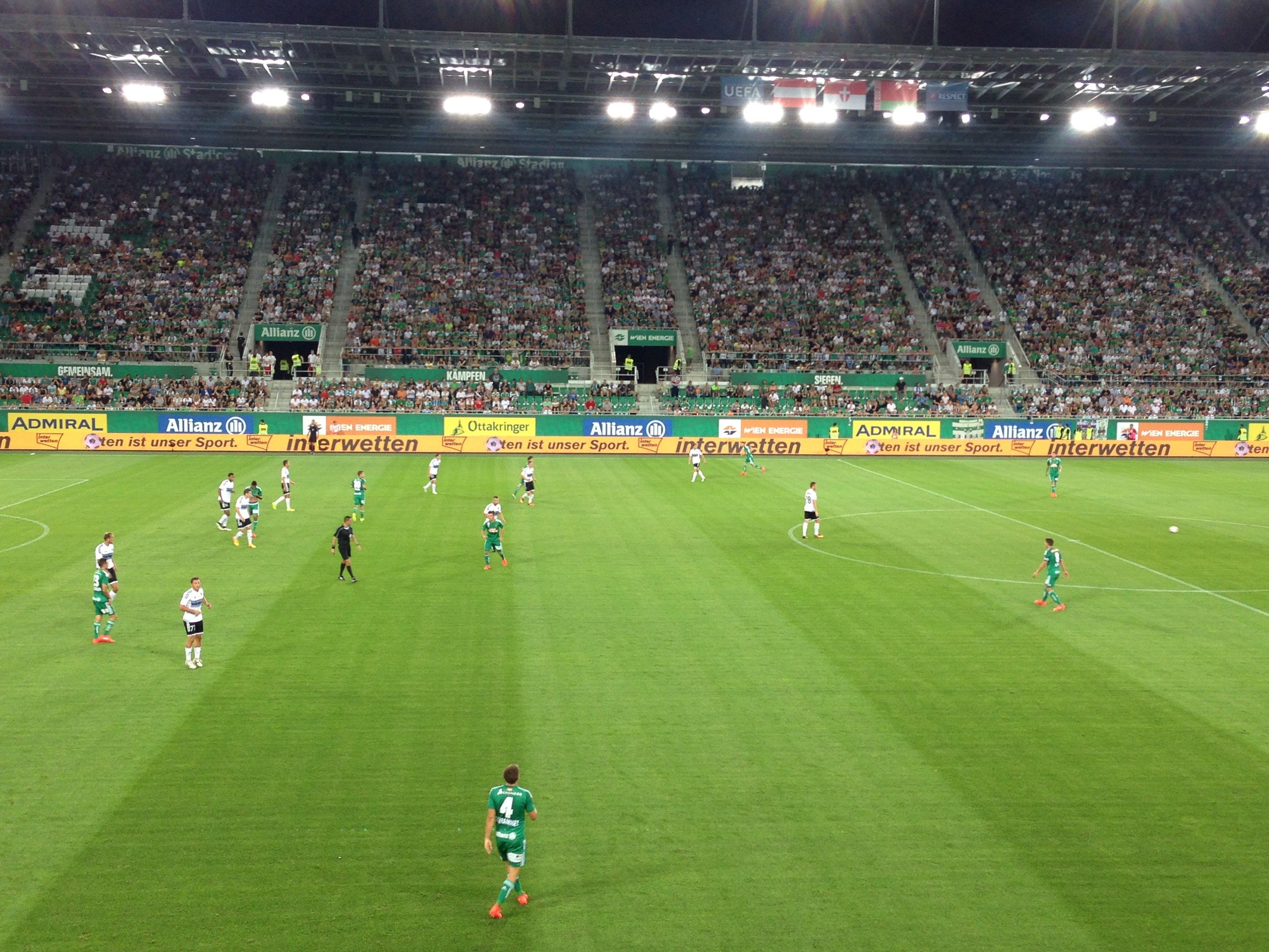 Rapid Wien gegen Torpedo Schodsina live aus dem Allianz-Stadion.