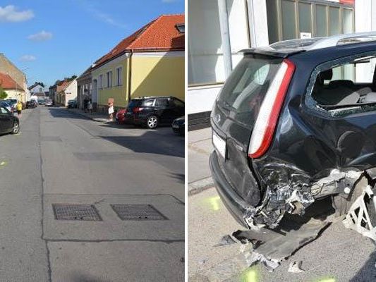 Zahlreiche Autos wurden beschädigt, teilweise schwer. Zahlreiche Autos wurden beschädigt, teilweise schwer.