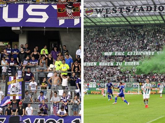 Austria- wie Rapid-Fans hoffen auf den Aufstieg in die Gruppenphase der Europa League.