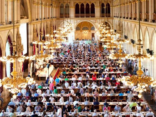 Die besten Schachspieler kamen beim Vienna Chess Open zusammen.