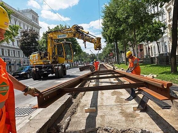 Erneuerung von Gleisinfrastruktur an mehreren Stellen in Wien