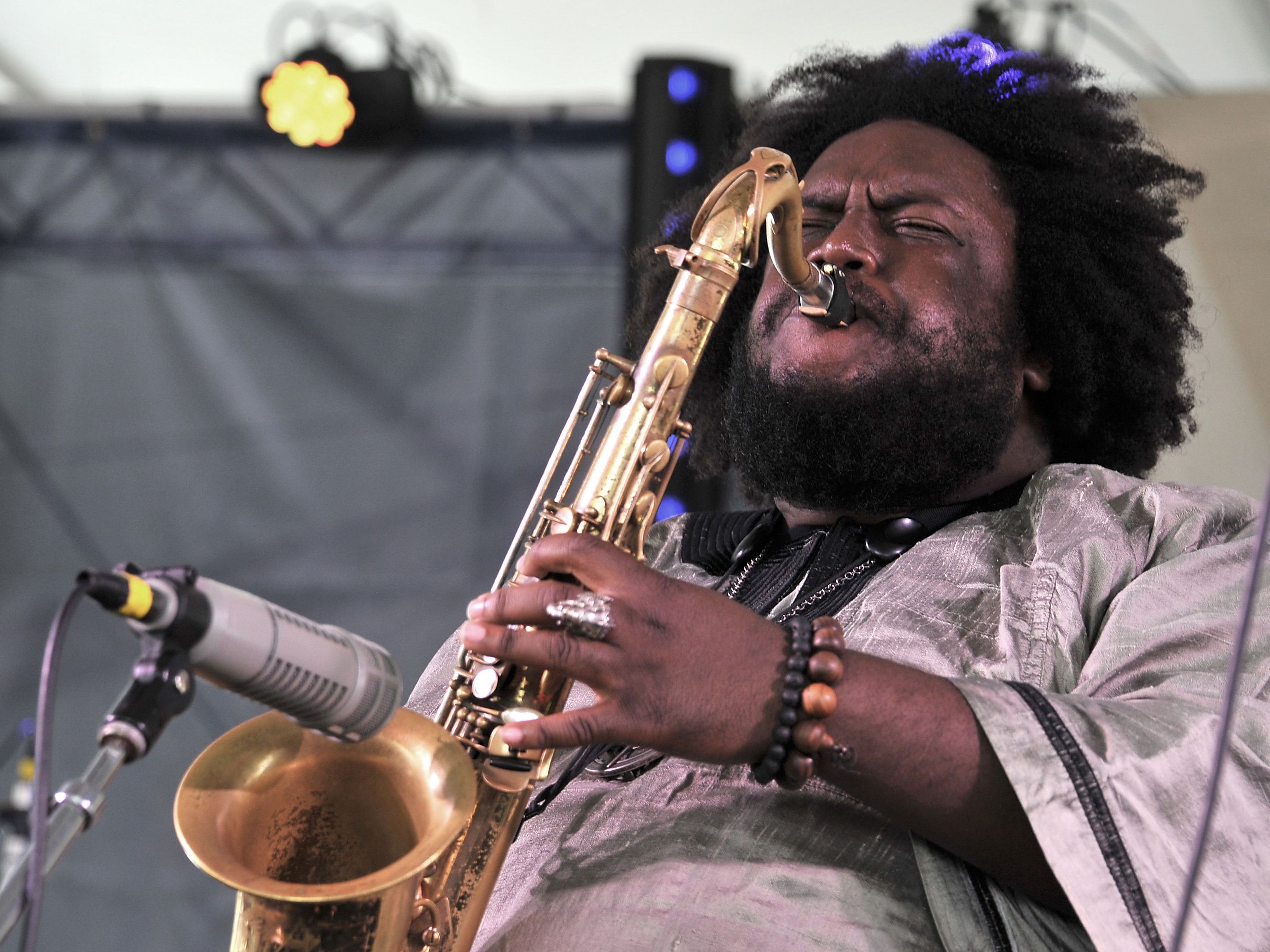 Kamasi Washington trat am Dienstag in der Ottakringer Brauerei auf.