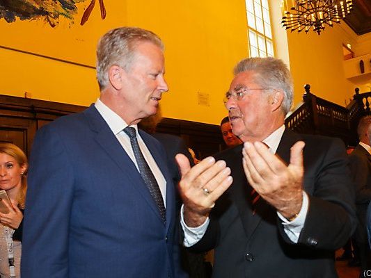 Der ÖVP-Chef mit Ex-Präsident Fischer Der ÖVP-Chef mit Ex-Präsident Fischer