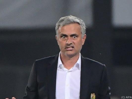 ManU-Trainer Jose Mourinho war sichtlich unzufrieden