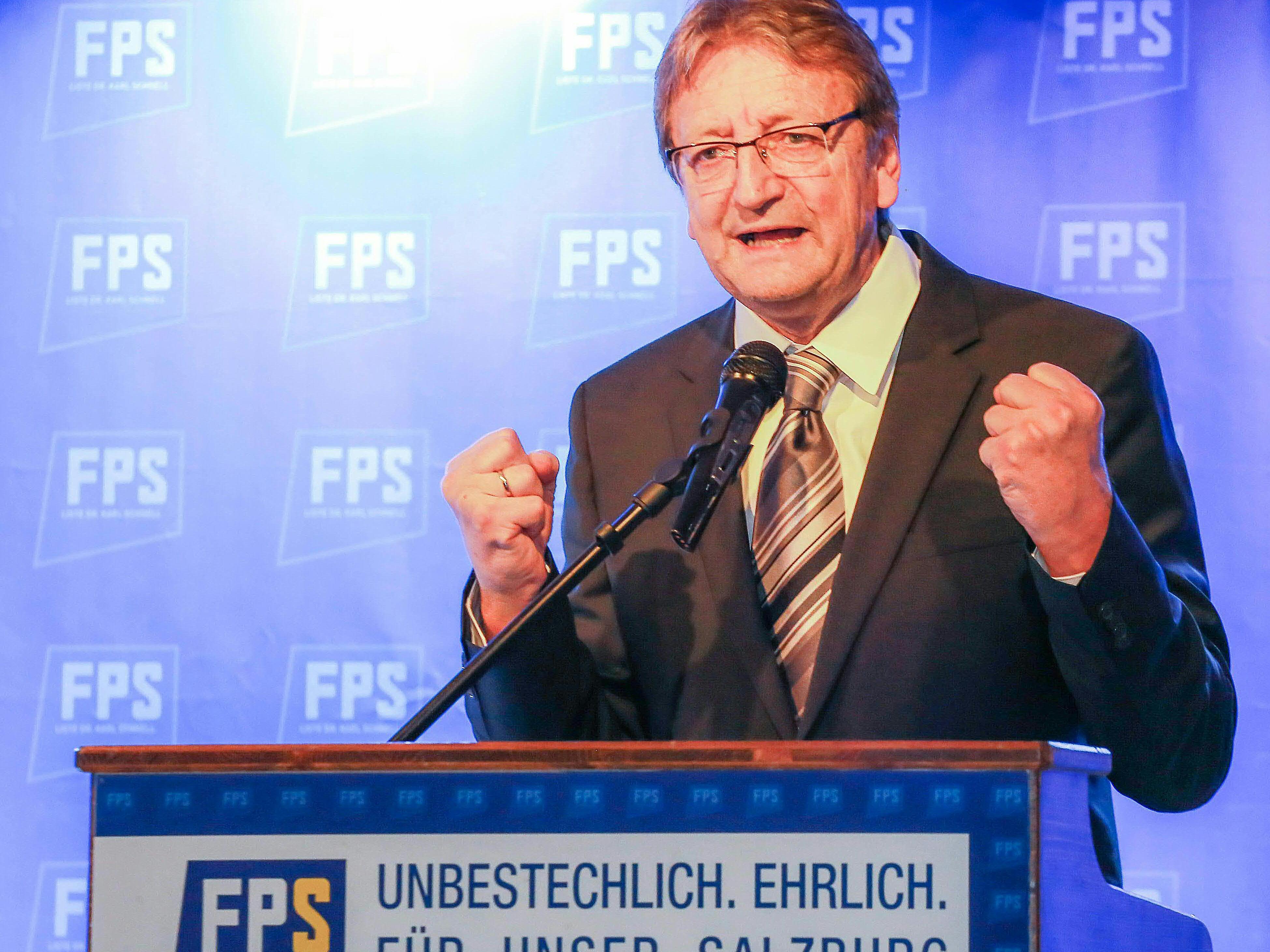 FPS-Parteichef Karl Schnell zeigte sich über den Etappensieg erfreut.