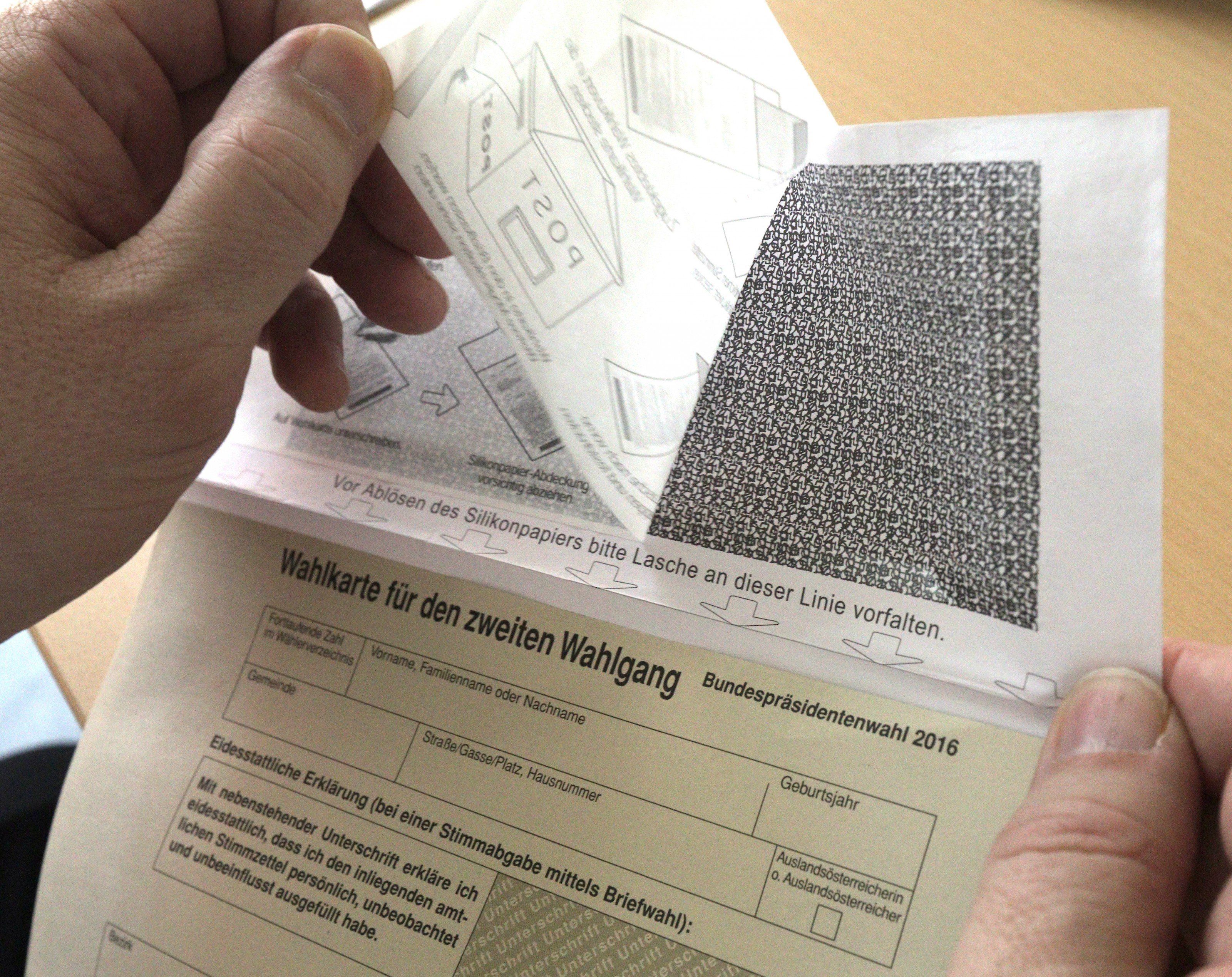 Die Wahlkarten sorgen wieder für Zündstoff. Die Wahlkarten sorgen wieder für Zündstoff.