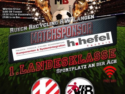 Flyer RW Langen vs VFB Bezau Flyer RW Langen vs VFB Bezau