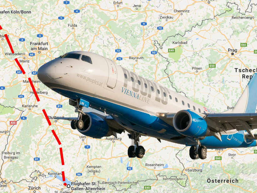 Künftig soll es eine Flugverbindung zwischen Altenrhein in der Schweiz und Köln geben.