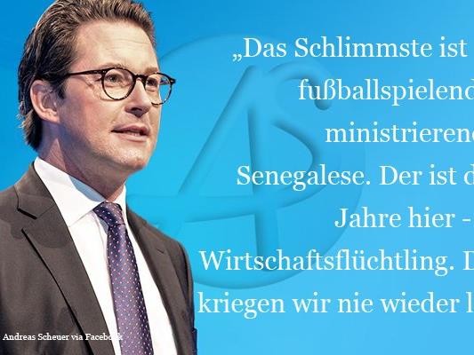 Mit seiner Aussage über die Schwierigkeit, abgelehnte Asylwerber rück zu führen hat der generalsekretär der CSU, Andreas Scheuer, wütende Reaktionen ausgelöst.
