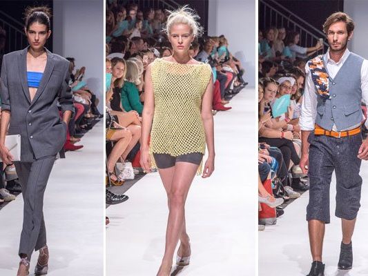 Eleganz und Lässigkeit bei den Kollektion am Freitag. Eleganz und Lässigkeit bei den Kollektion am Freitag.