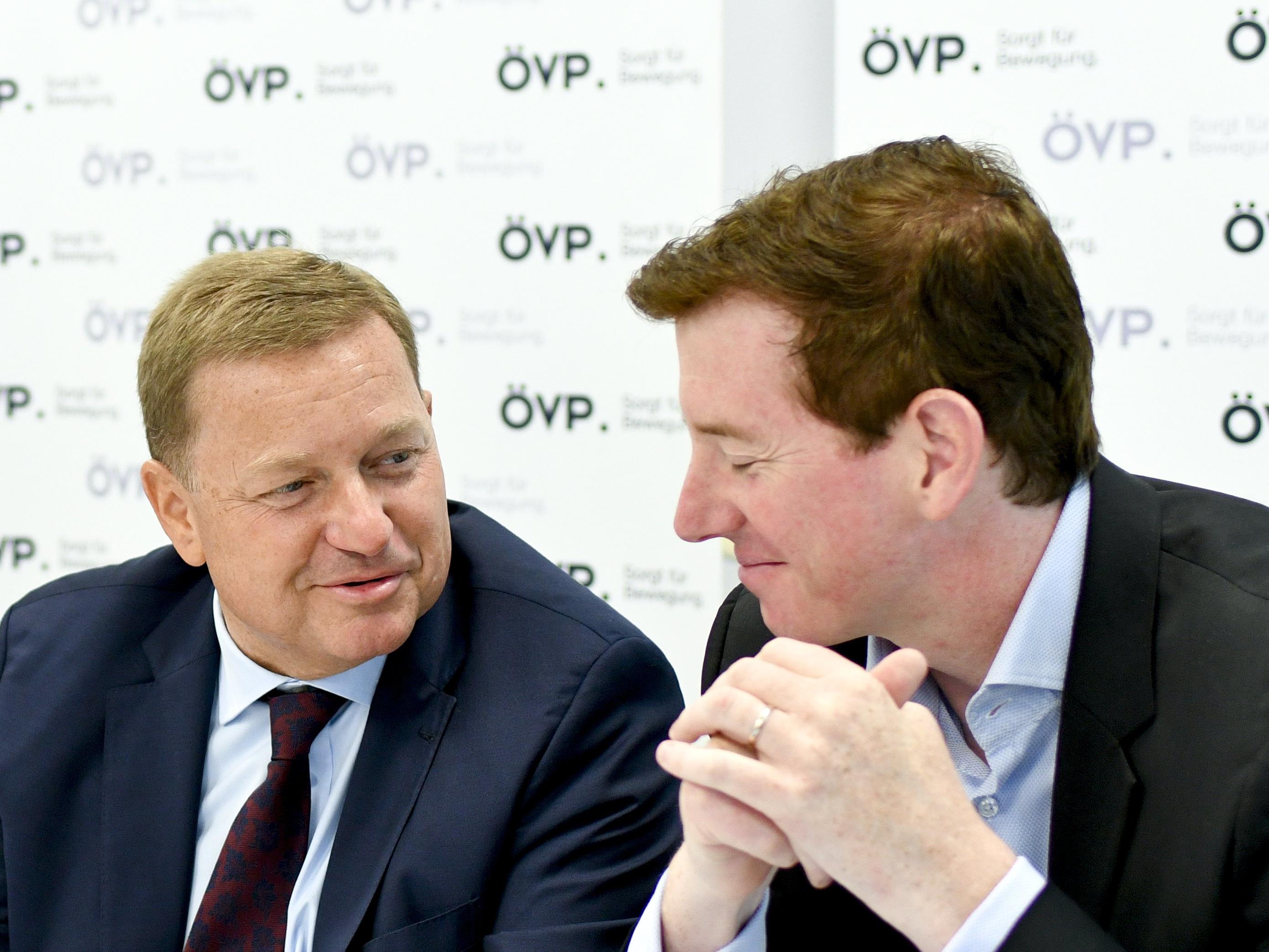 Der neue und der alte Generalsekretär der ÖVP: Werner Amon (links) und Peter McDonald (rechts).