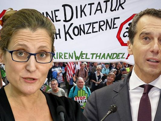 Kanadas Handelsministerin Chrystia Freeland sieht den Ball bei den CETA-Gesprächen bei der EU. Christian Kern glaubt weiter an eine baldige Lösung. Kanadas Handelsministerin Chrystia Freeland sieht den Ball bei den CETA-Gesprächen bei der EU. Christian Kern glaubt weiter an eine baldige Lösung.